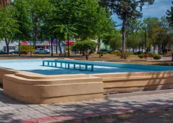 Siguen las restauraciones en las plazas 25 de Mayo y en 9 de Julio