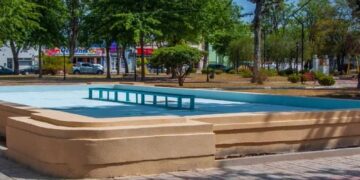 Siguen las restauraciones en las plazas 25 de Mayo y en 9 de Julio