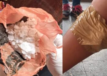 Se pegó cocaína con cinta e intentó viajar en un colectivo de larga distancia