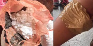 Se pegó cocaína con cinta e intentó viajar en un colectivo de larga distancia