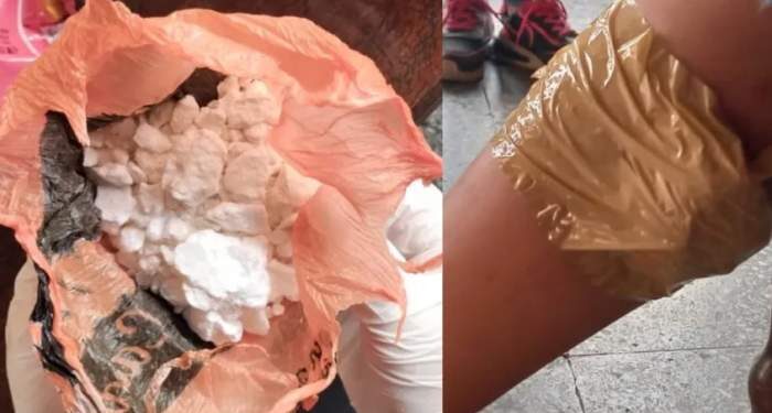 Se pegó cocaína con cinta e intentó viajar en un colectivo de larga distancia