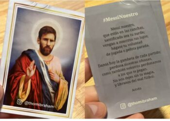 La historia de la estampita que hizo emocionar a Messi