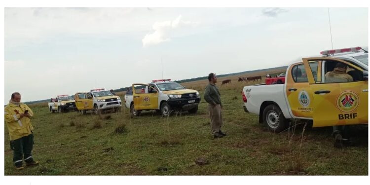Las lluvias dieron una tregua y no hay focos activos de incendios en Corrientes