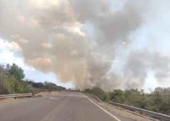 Controlaron el incendio que había obstaculizado el tránsito por Ruta 12 entre Goya y Esquina