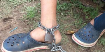 Adolescente con discapacidad apareció encadenado y pidió comida a una vecina