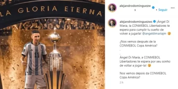 Conmebol invitó a Di María a jugar la Copa Libertadores: “Te espera para cumplir tu sueño”