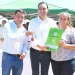 En Pando, Valdés entregó viviendas, habilitó ripio e inauguró la reconstrucción de una Escuela