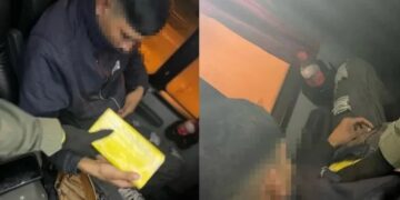 Un pasajero ocultó cocaína entre sus genitales