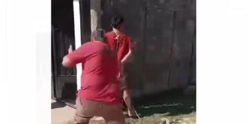 Vecino atrapó a un conocido delincuente y lo azotó a “chicotazos” contra un poste