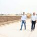 Valdés recorrió barrios capitalinos donde la Provincia ejecuta obras viales