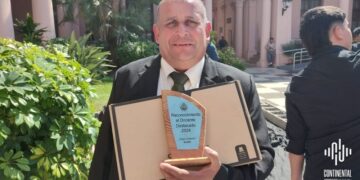 Docente y clima: Sergio Bordón recibe reconocimiento y analiza la situación climática