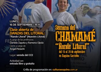 Semana del Chamamé: “ÑANDE LITORAL” de la ciudad de Esquina