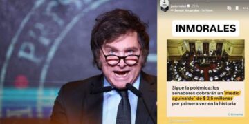 Senadores cobrarán medio aguinaldo y Milei explotó: “Inmorales”