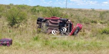 Despiste y vuelco en el acceso a Curuzú Cuatiá: tránsito reducido