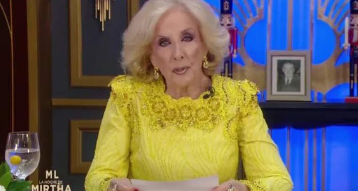 Mirtha Legrand se disculpó con Roberto García Moritán: “Se me fue la mano”