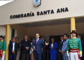 Gustavo Valdés inauguró una Comisaría en Santa Ana