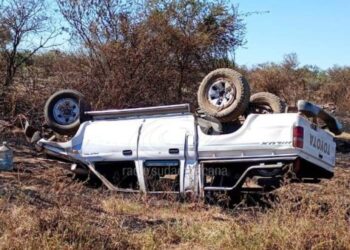 Despiste y vuelco en Alvear: un hombre resultó con lesiones graves