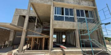 Valdés mostró los avances de obra de la Comisaría del Campus