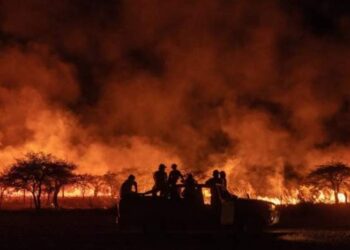 En medio de los incendios, Valdés viajó a Curuzú Cuatiá