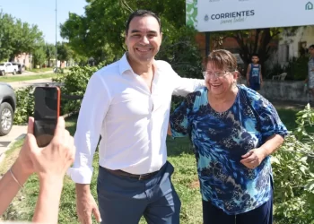 Valdés recorrió obras en ejecución en la zona sur de la ciudad