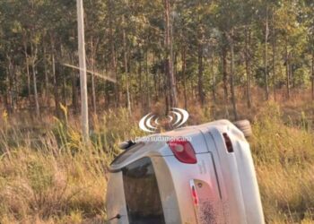 Chavarría: impactante choque múltiple sobre Ruta Nacional 123