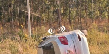 Chavarría: impactante choque múltiple sobre Ruta Nacional 123