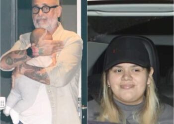 Morena Rial se reencontró con su bebé y su papá en la casa de la hermana