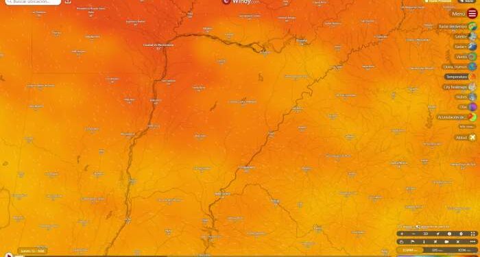 Rige alerta roja por extremo calor en toda la provincia de Corrientes