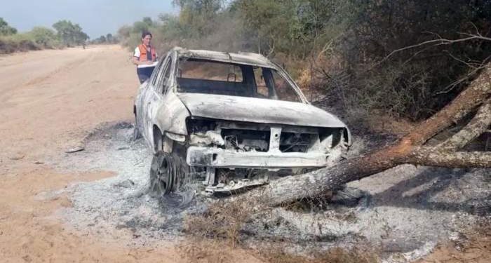 Iba al cementerio, lo atacaron las abejas, chocó y murió quemado