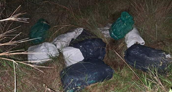 Incautaron más de 156 kilos de marihuana en la zona rural de Caa Catí