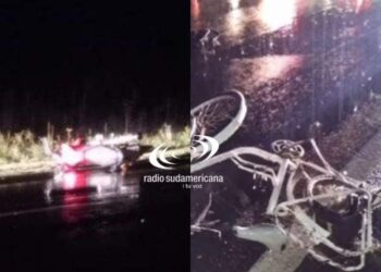 Ruta 119: dos muertos en un accidente entre un auto, una moto y una bici