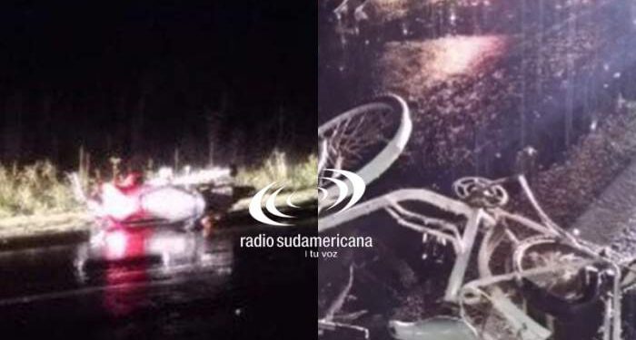 Ruta 119: dos muertos en un accidente entre un auto, una moto y una bici