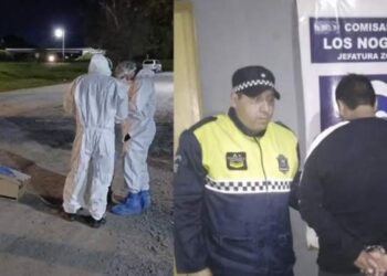 Ahorcó a su esposa y colgó el cuerpo en la reja de una escuela