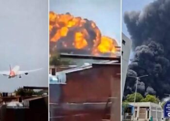 Se estrelló un avión en India con más de 240 pasajeros a bordo