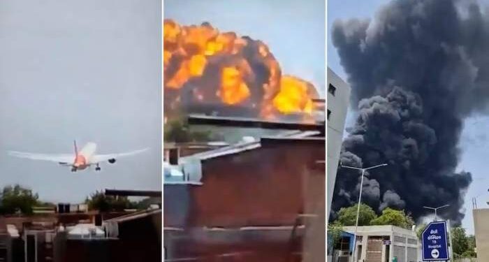 Se estrelló un avión en India con más de 240 pasajeros a bordo