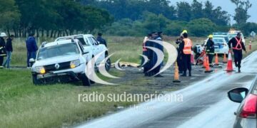 Dos personas fallecieron tras un choque en la Ruta Nacional N° 12