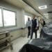 Valdés recorrió las instalaciones del futuro Instituto de Oncología