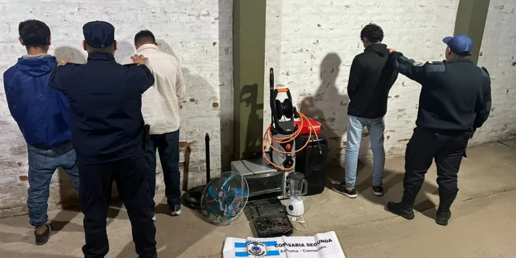 Robo calificado en Esquina: demorados tres jóvenes tras allanamientos