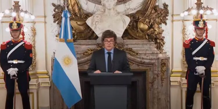 Javier Milei en cadena nacional: “Lo peor ya pasó”