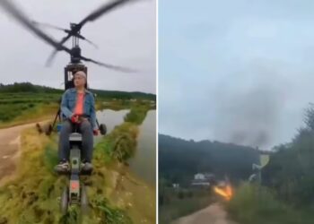 Influencer estrelló un helicóptero ultraligero y grabó su muerte