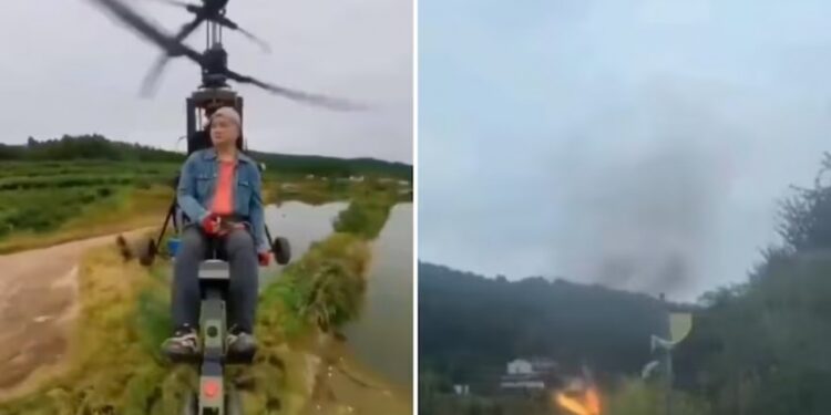 Influencer estrelló un helicóptero ultraligero y grabó su muerte