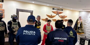 En medio de un importante operativo de seguridad, Matías Ozorio llegó a la Argentina