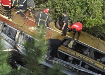Tragedia en Misiones: un micro de larga distancia chocó, cayó a un arroyo y ocho personas murieron