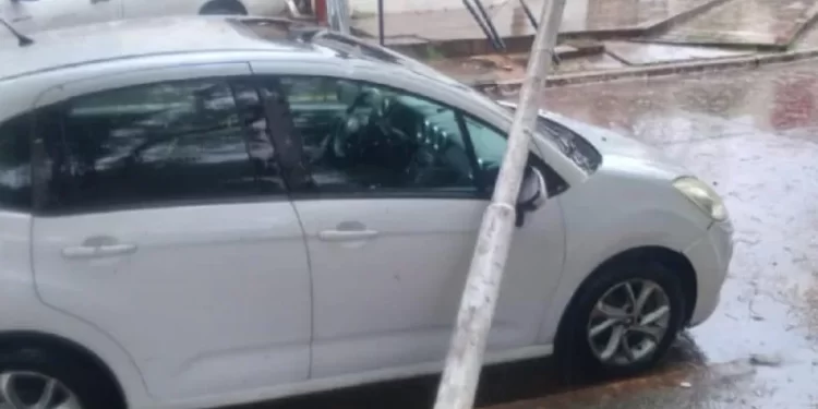 Voladura de techos, cables, postes y árboles caídos, efectos del temporal