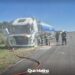 Juan Pujol: un camión cisterna se prendió fuego en la Ruta Nº 14