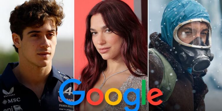 Qué buscaron en Google los argentinos en 2025: Franco Colapinto, Dua Lipa y El Eternauta lideran la lista