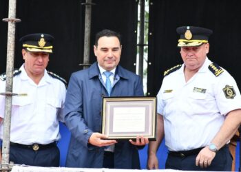 SE SUMAN 665 EFECTIVOS Valdés encabezó el acto de la 6° Promoción de cabos destacando el comienzo de “una nueva etapa más fortalecida de la Policía”