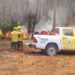 Riesgo extremo de incendios: Esquina bajo alerta máxima
