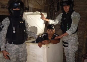 Quitilipi: recapturaron a un prófugo que se escondía dentro de un freezer en una chanchería