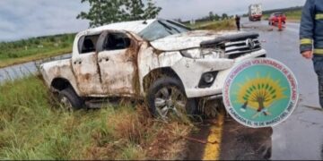 Despiste y vuelco en Bompland: dos niños y su madre están heridos